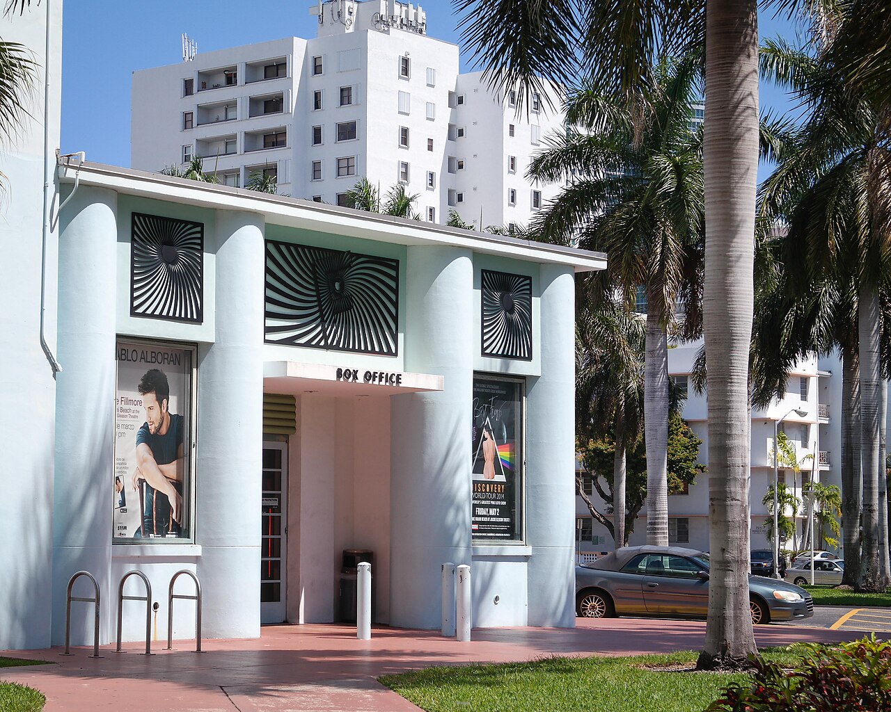 Theatre box office entrance